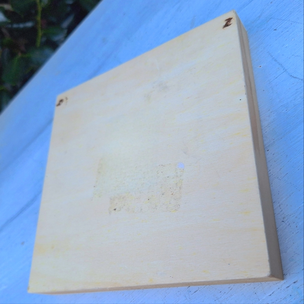 Mini Wood Shadow Box Wall Hanging Display 7x7x 1 inch deep wooden divided - Picture 10 of 14